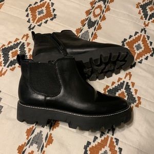 Franco Sarto chelsea platform boots